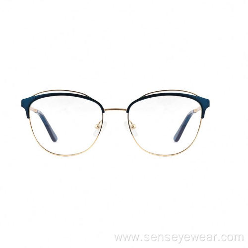 Ladies Fashion Metal Cat Eye Optical Frames